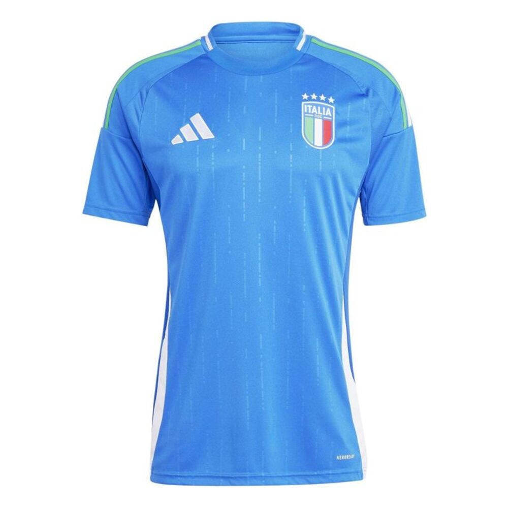 Adidas Mens 2024 Italy Football Shirt / Blue